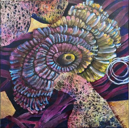 Elegant Symmetry in the Cosmos - a Paint Artowrk by Peggy PY  Sin 